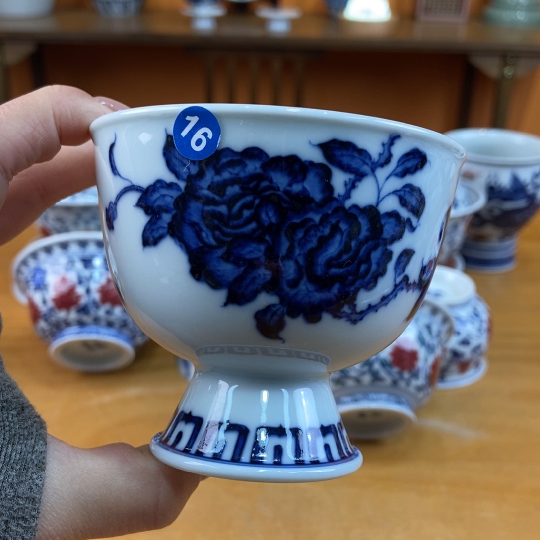 手绘现代茶具非古董