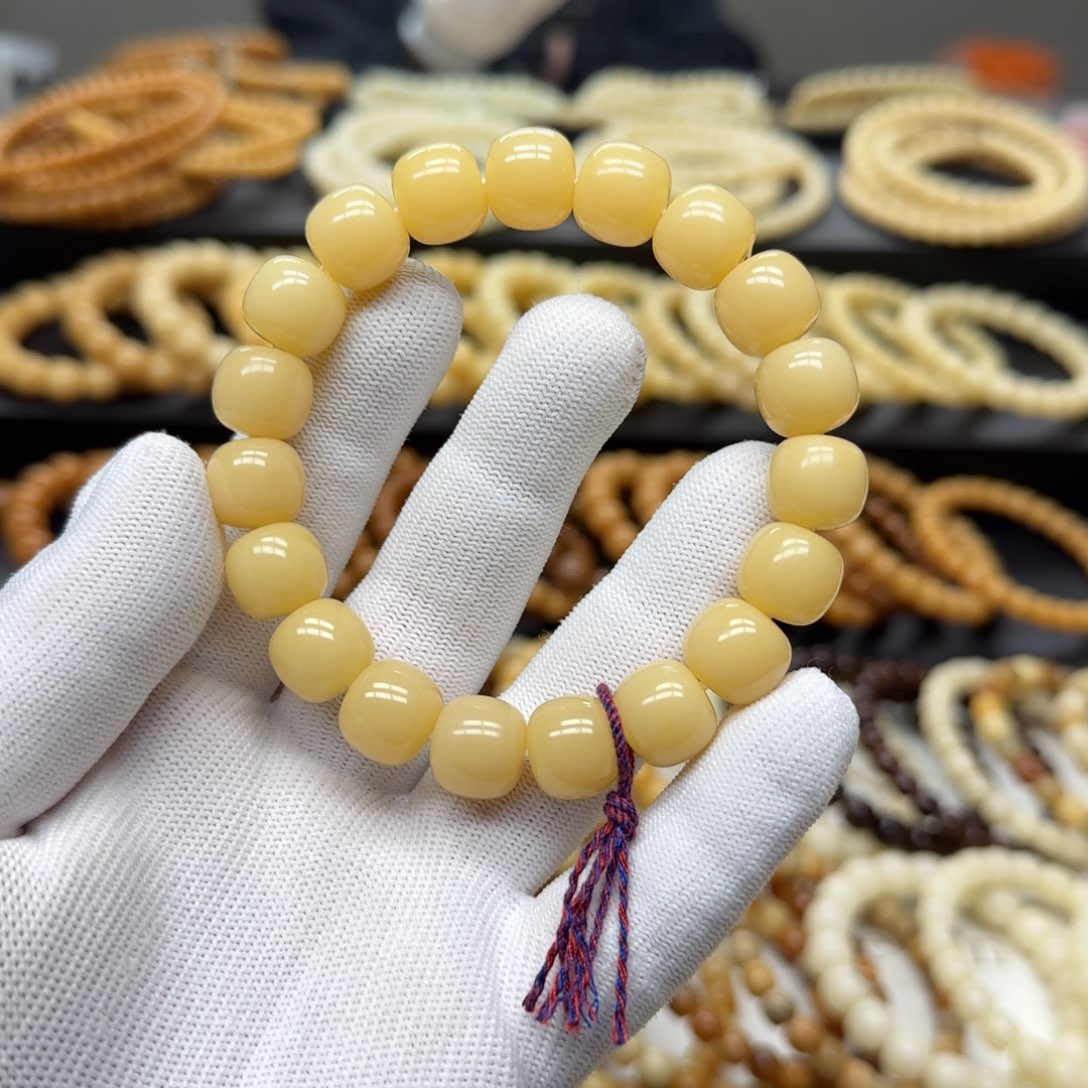 生***干菩提根/象牙果手串12×13 10年 微瑕