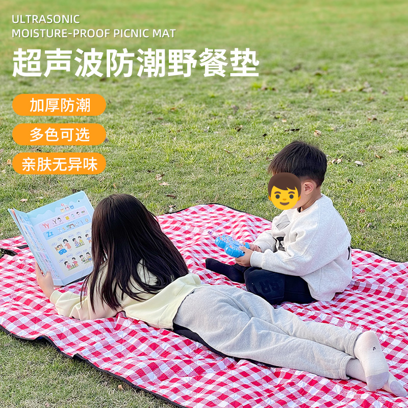 野餐垫露营防潮垫子便携超声波野餐垫郊游野炊地垫加厚春游