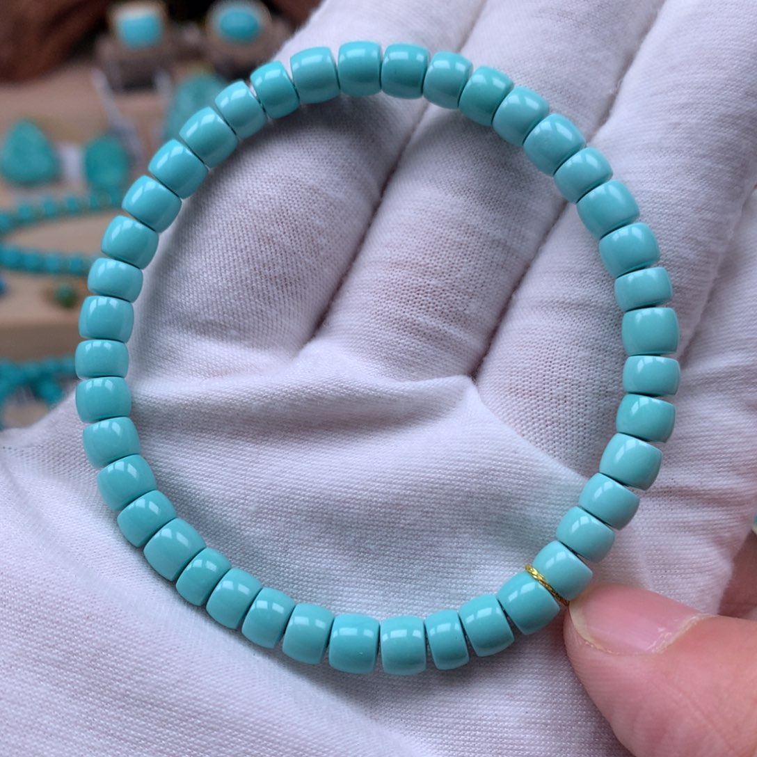 绿松石精品直切6未镶嵌