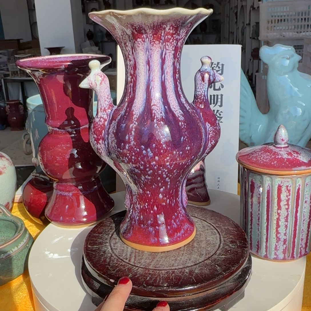 瓷片郑家钧窑摆件福利多多