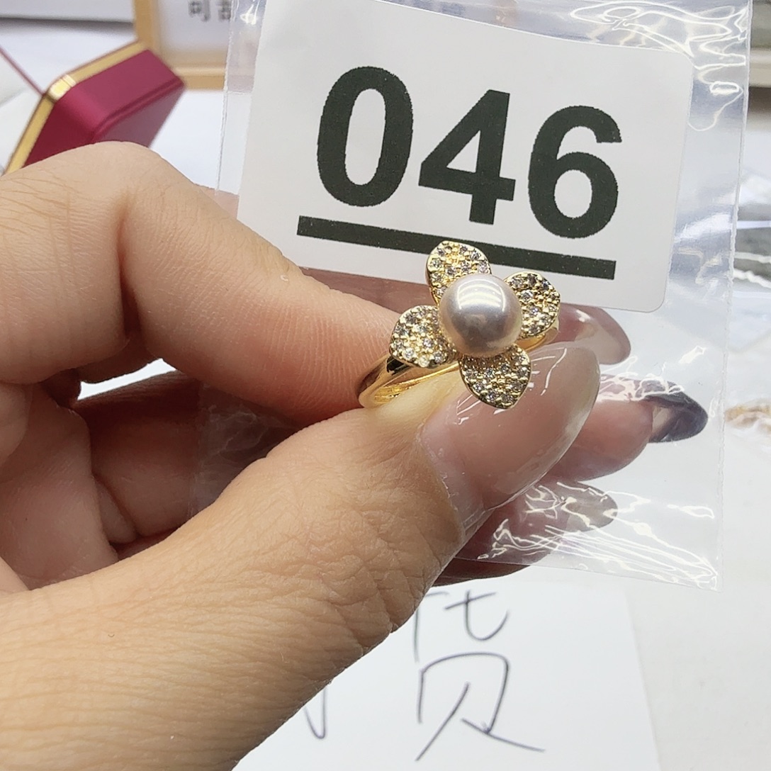 珠宝奇石合金淡水珍珠046