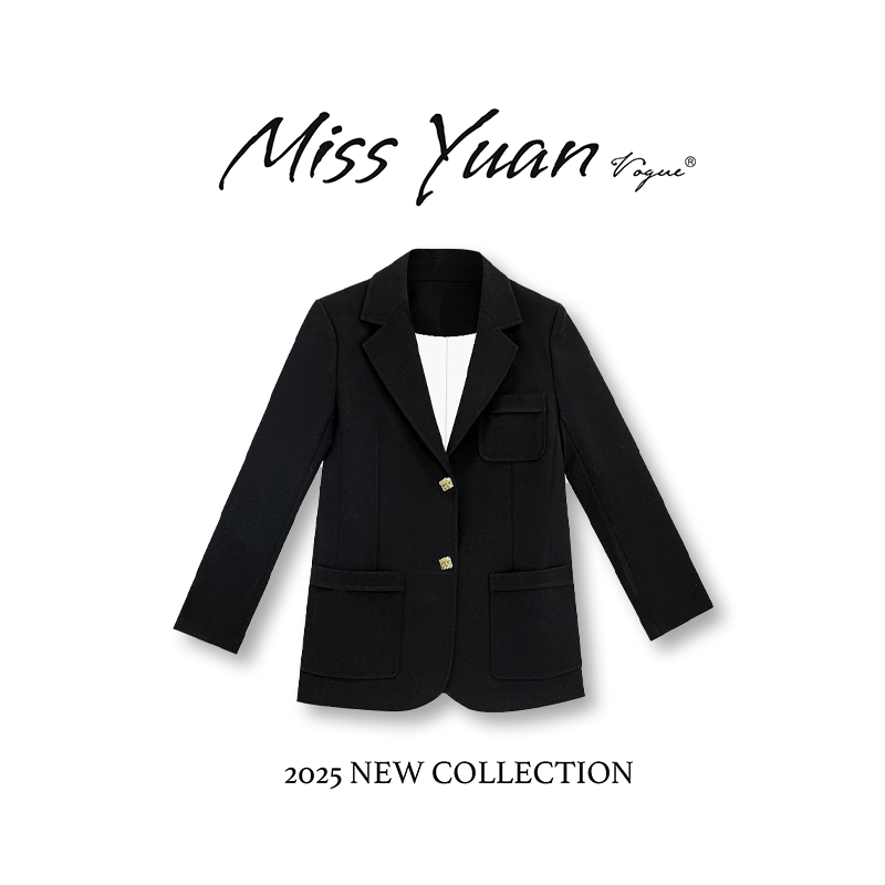 M.Y媛总 2025春季新款外套时尚简约气质轻奢上衣女1LY890