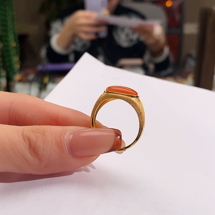 【闪购商品】银S925镶嵌南红玛瑙戒指