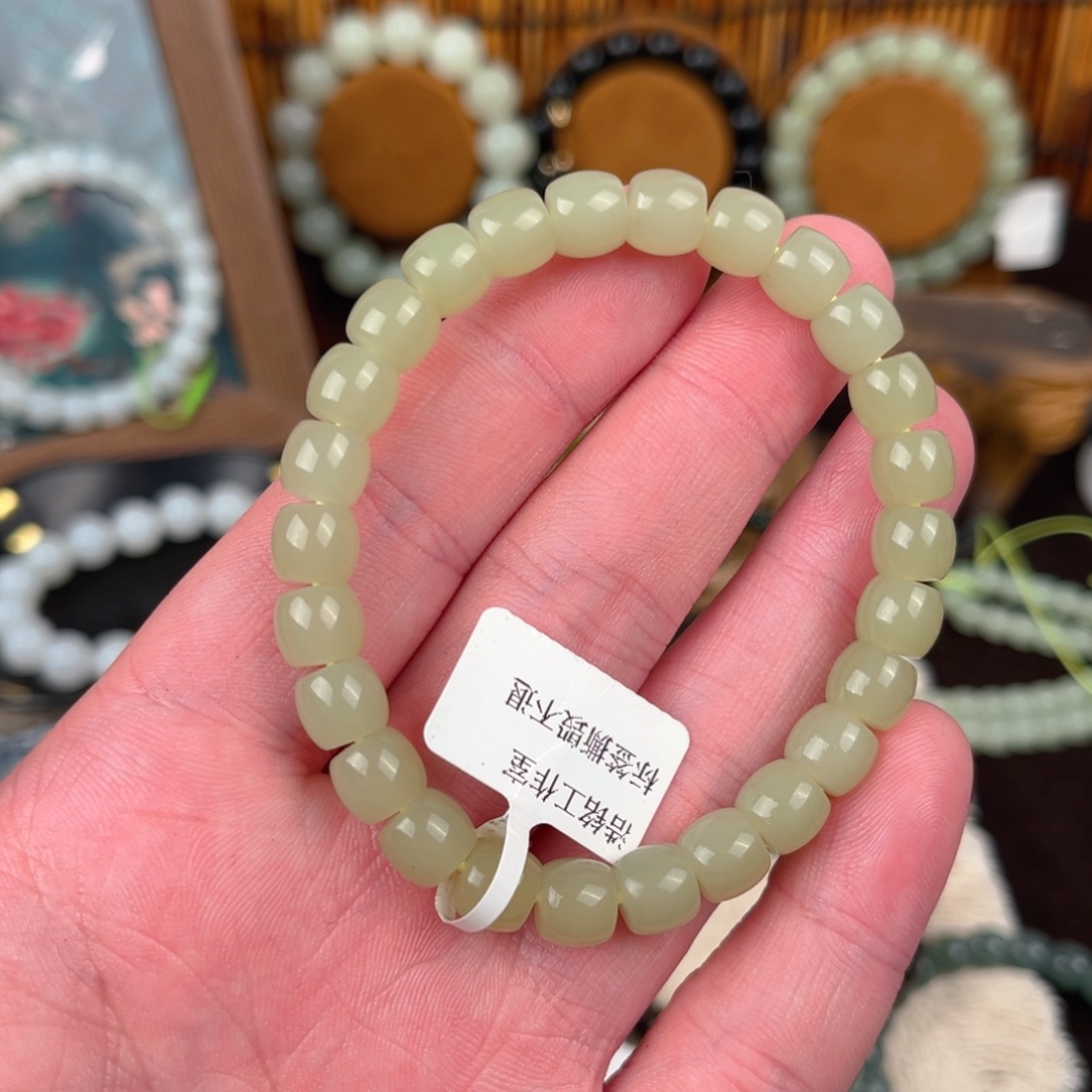 和田玉未镶嵌手链