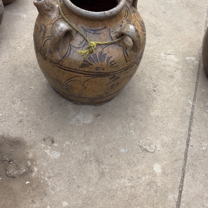 荔***绣马口窑罐子湖北省