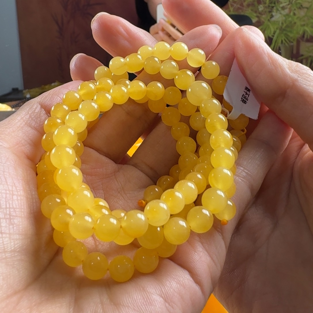 蜜蜡毛衣链未镶嵌@****❤