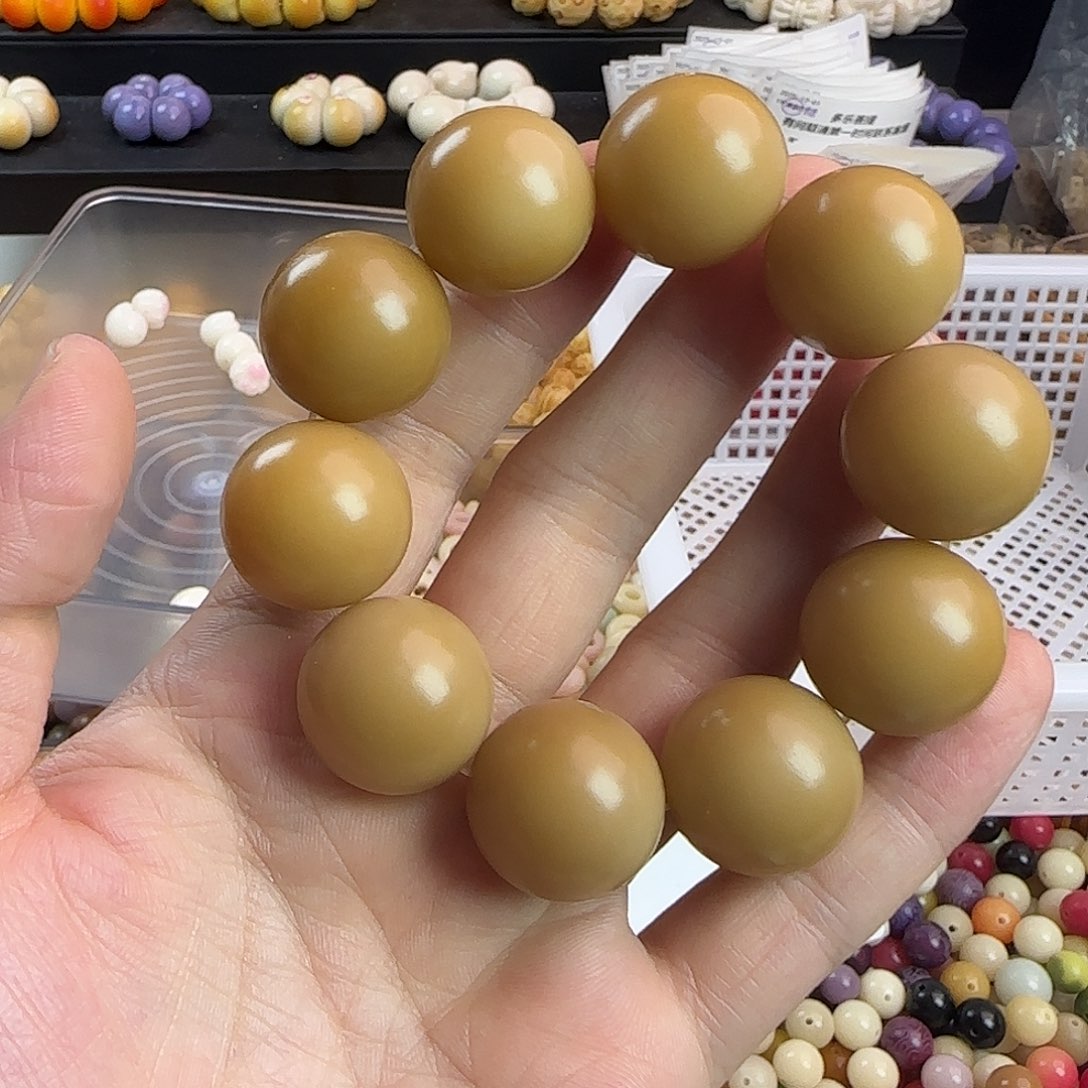 菩提根/象牙果手串卡22焦糖可可汤圆一条