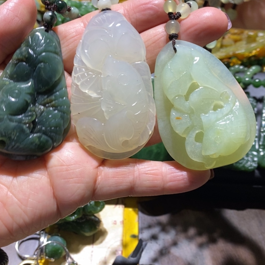 【闪购商品】岫玉毛衣链未镶嵌