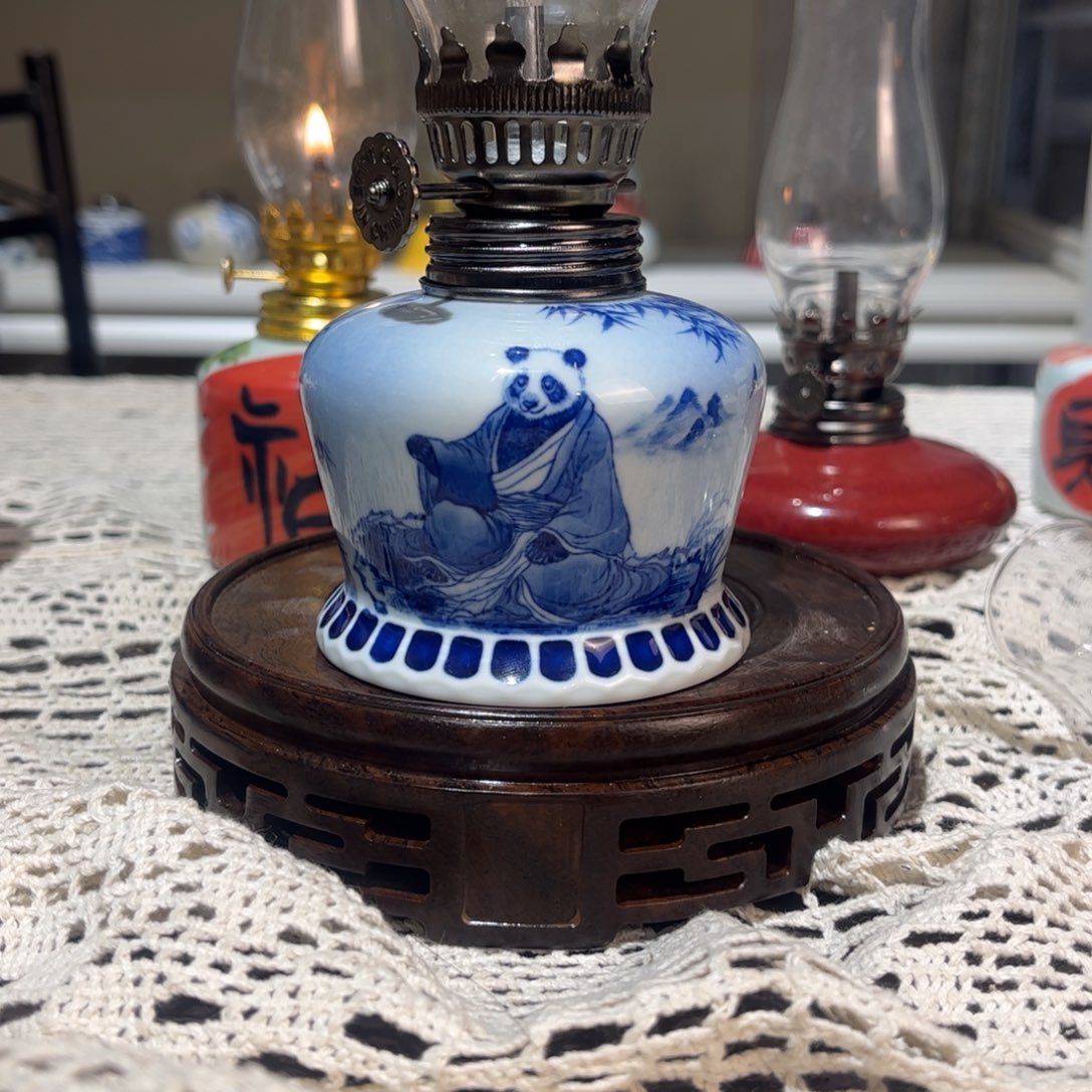 摆件景德镇陶瓷香薰灯