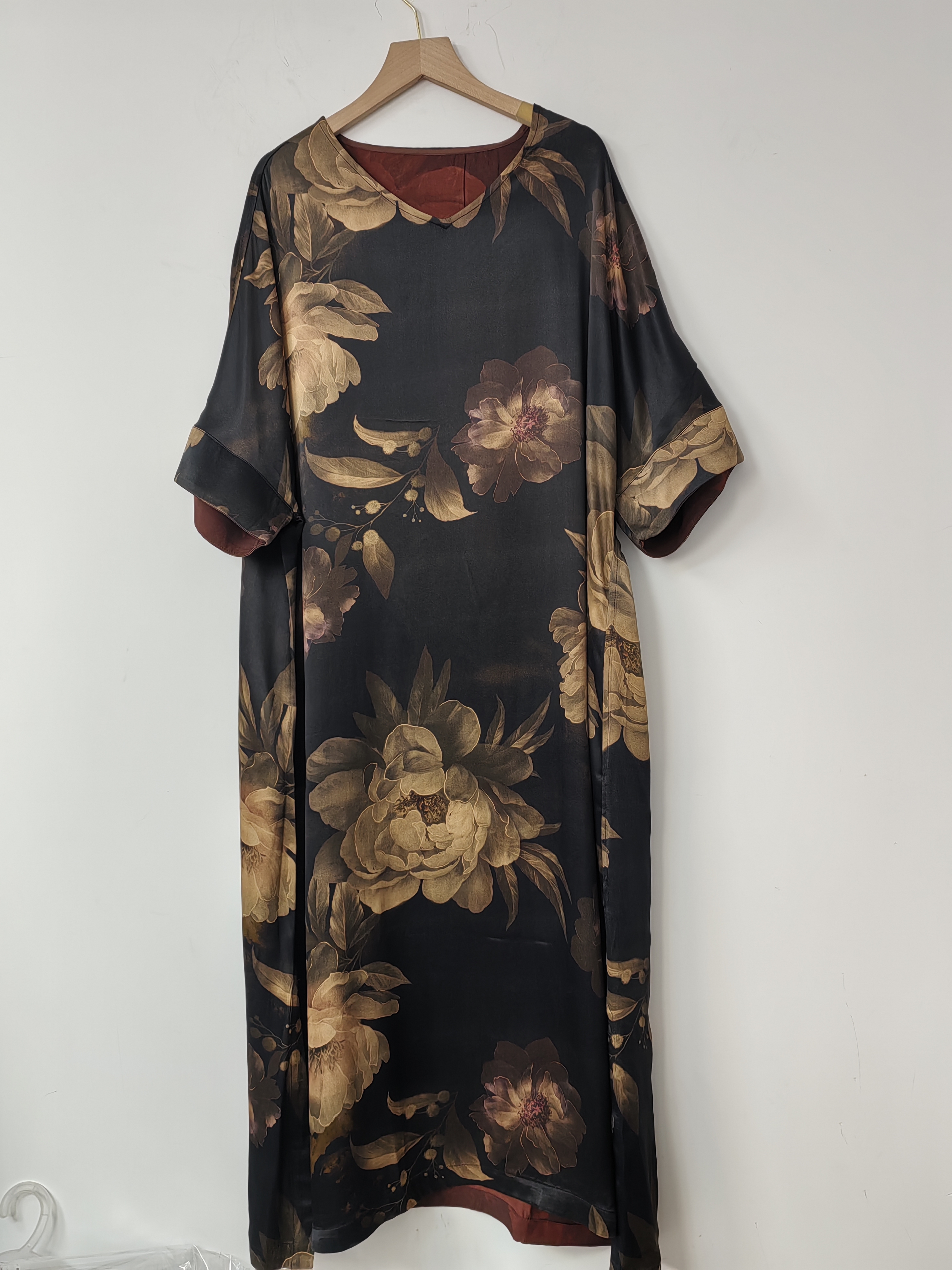 tao香云纱桑蚕丝重缎连衣裙高端品质女装奢华新款真丝夏季裙子