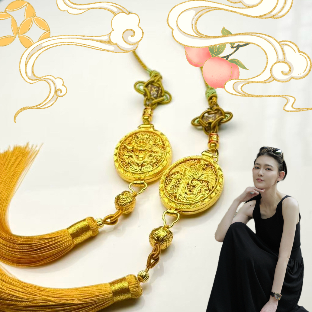 合金吊坠 S020二十岁生日礼 龙凤挂饰（多样性发其一）