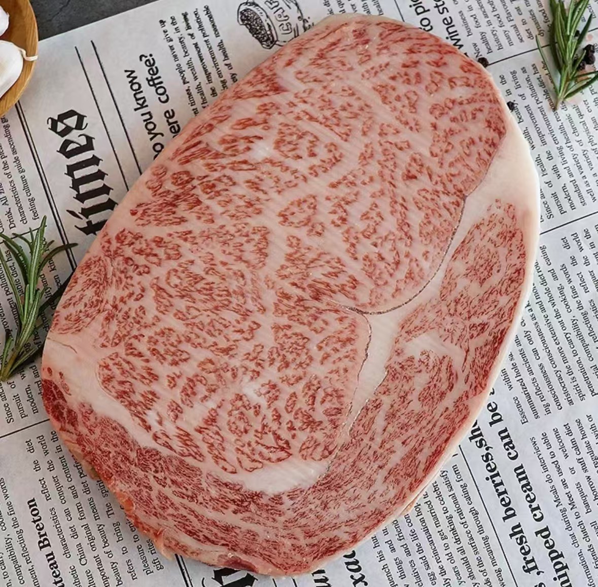 原切牛排原切牛排澳洲和牛M12 眼肉牛排 高端定制霜降和牛