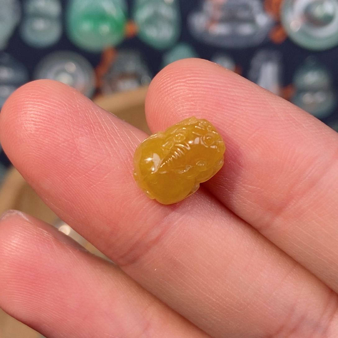 翡翠颈饰未镶嵌貔貅