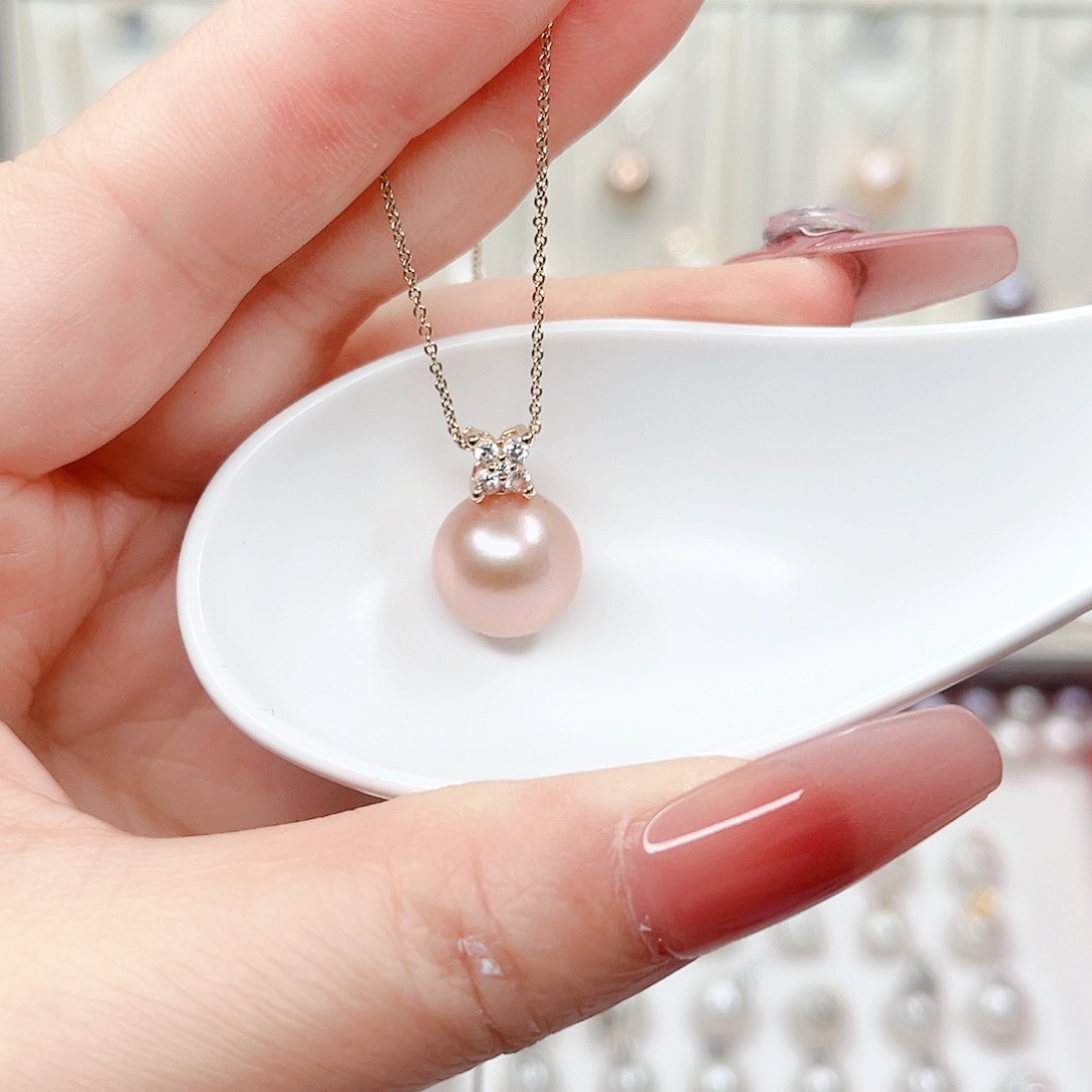 合金淡水珍珠吊坠(赠链)