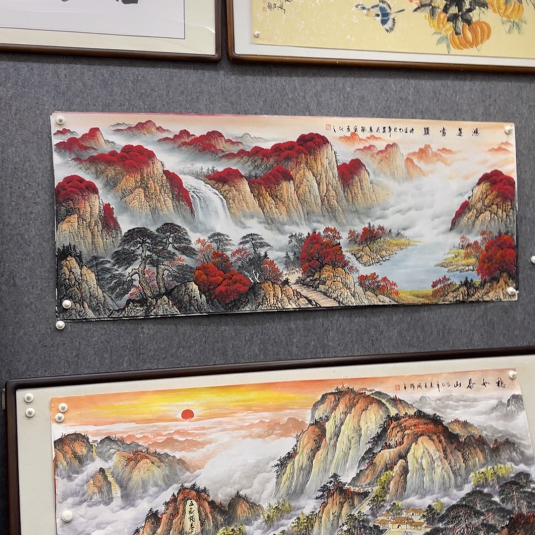 国画六尺鸿运当头画芯一幅