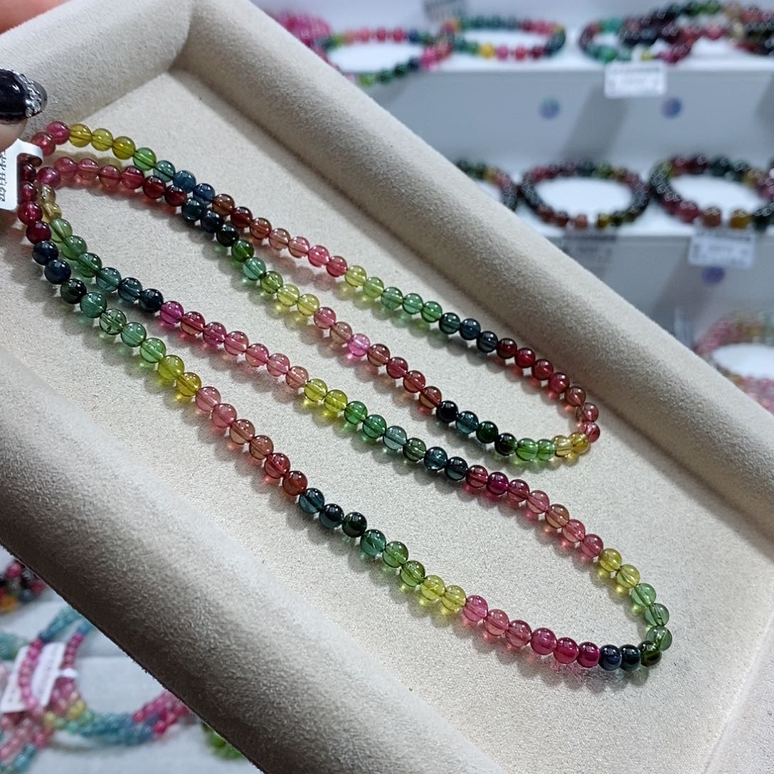 碧玺手链未镶嵌多样性发一条