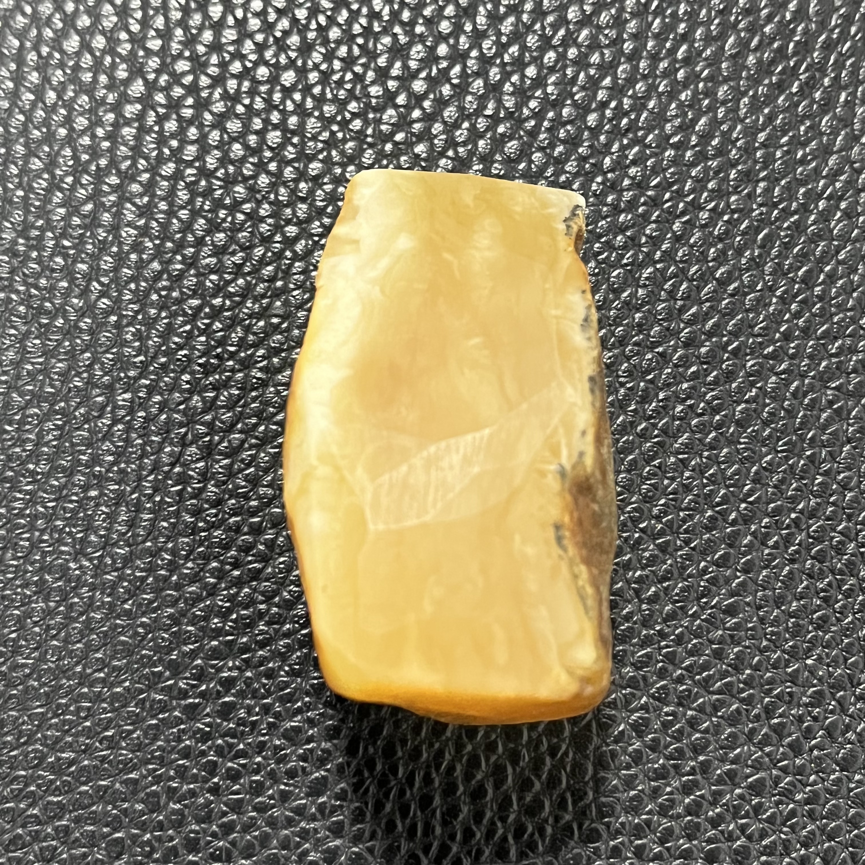 传世蜜蜡原石雕刻件定制无事牌