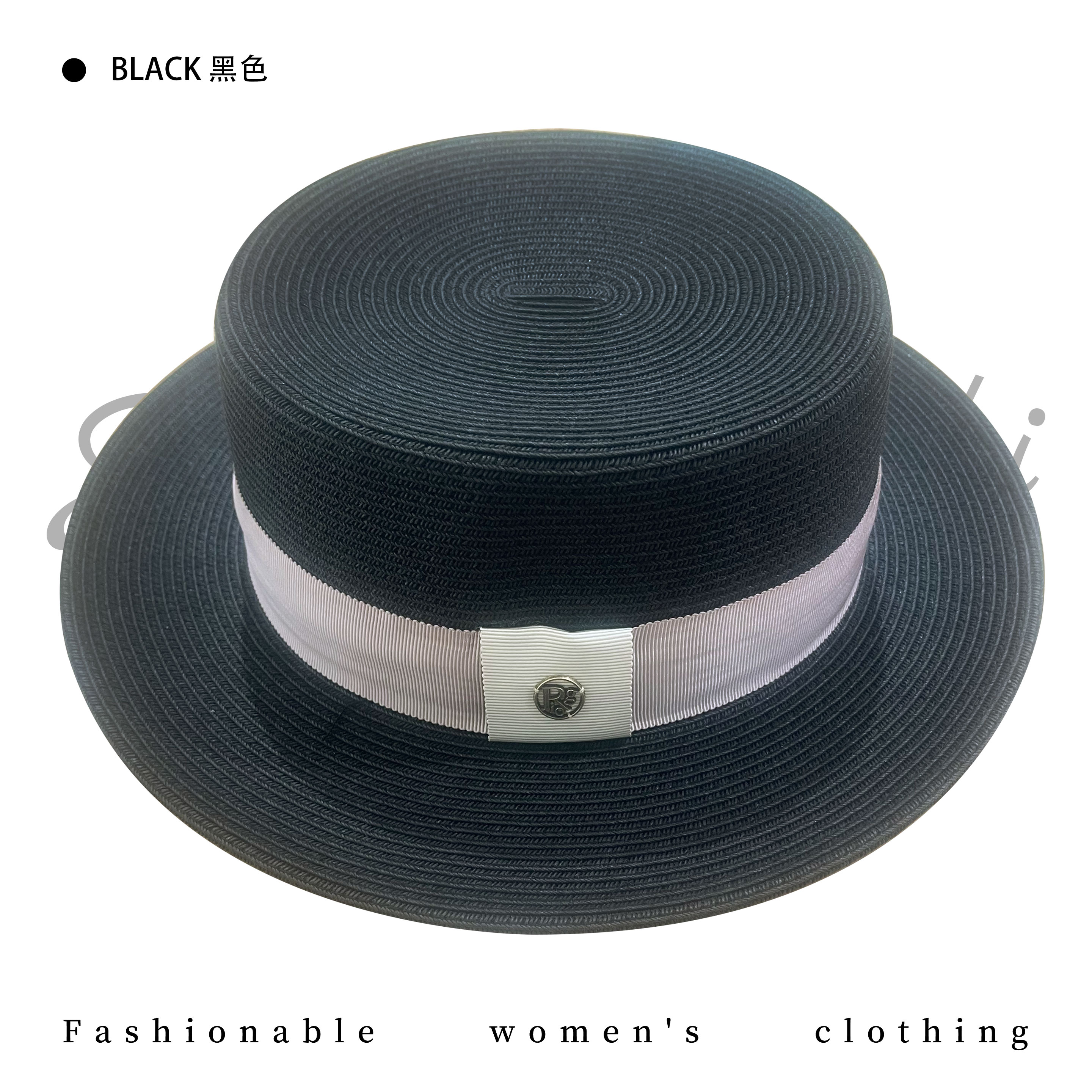 【金女人典服饰】平顶帽子沙滩草编遮阳礼帽    气质百搭款女帽u002