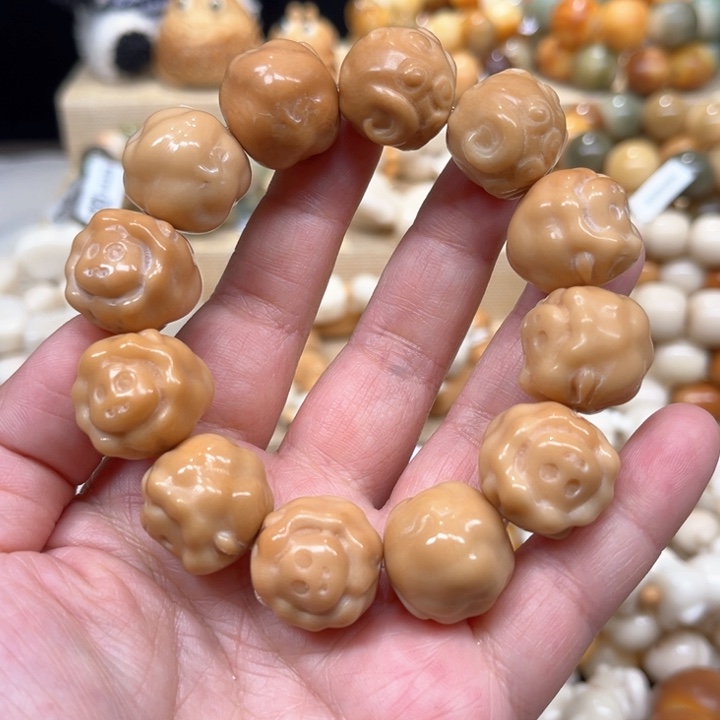 菩提根/象牙果手串小羊手串微瑕1-16-51