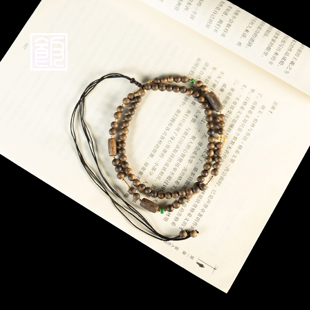 沉香【梵音】饭饭珠宝 沉香手串（天然珠宝多样性发）