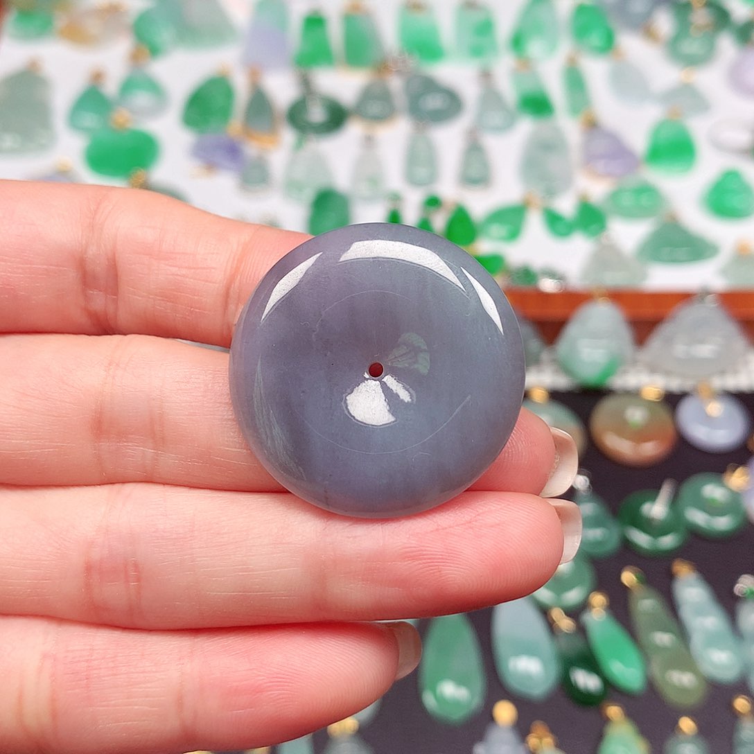 翡翠颈饰未镶嵌天然翡A货