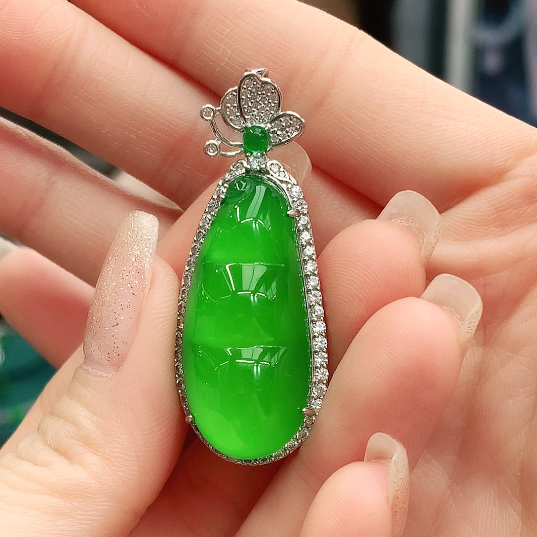 银S925镶嵌吊坠玛瑙/玉髓