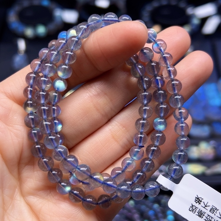 拉长石手串未镶嵌6左右