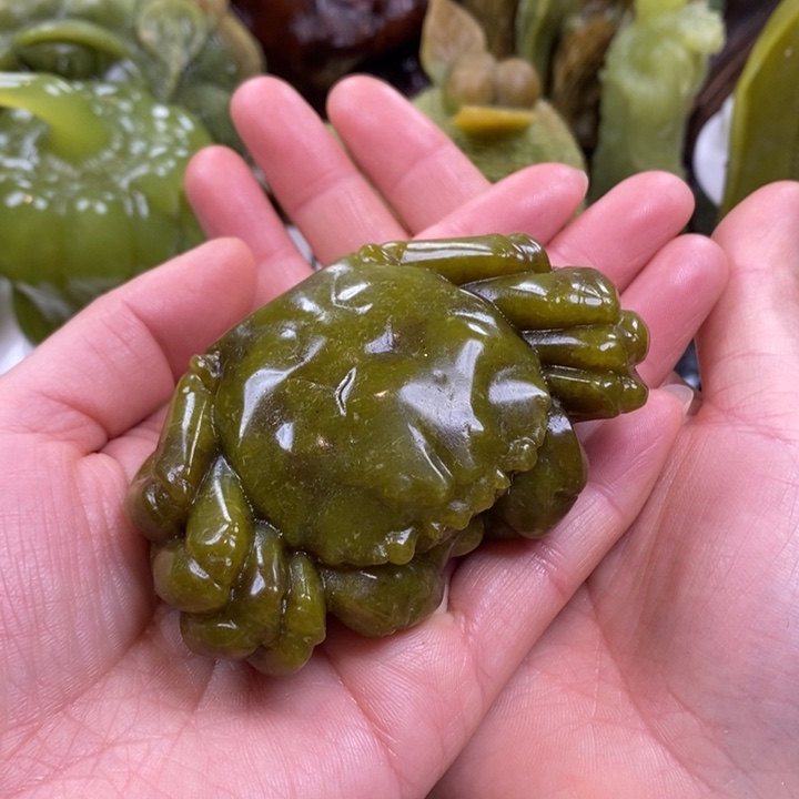 蛇纹石玉手把未镶嵌