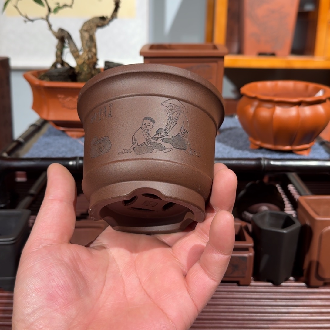 花盆紫砂原矿紫泥