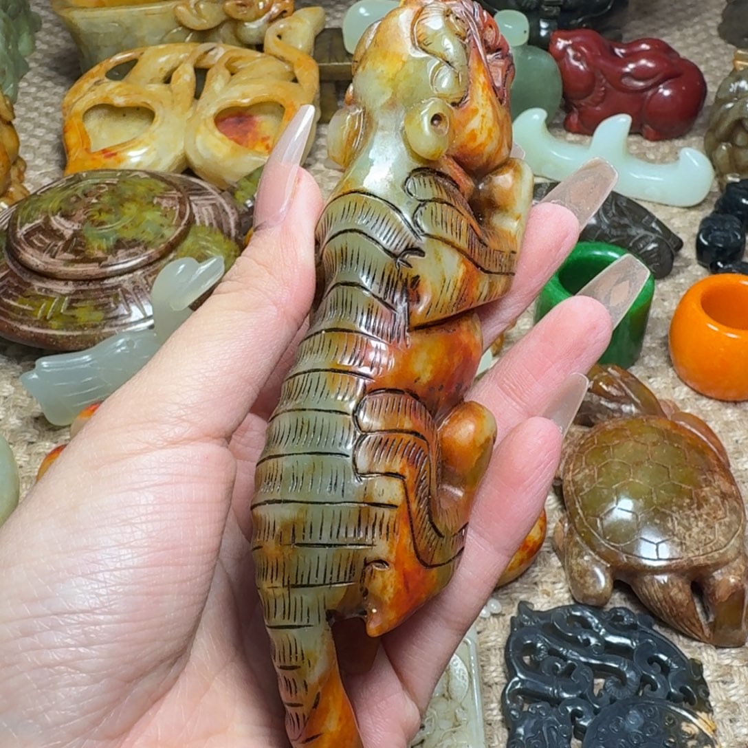 勇***惧吊坠白玉菩提挂件