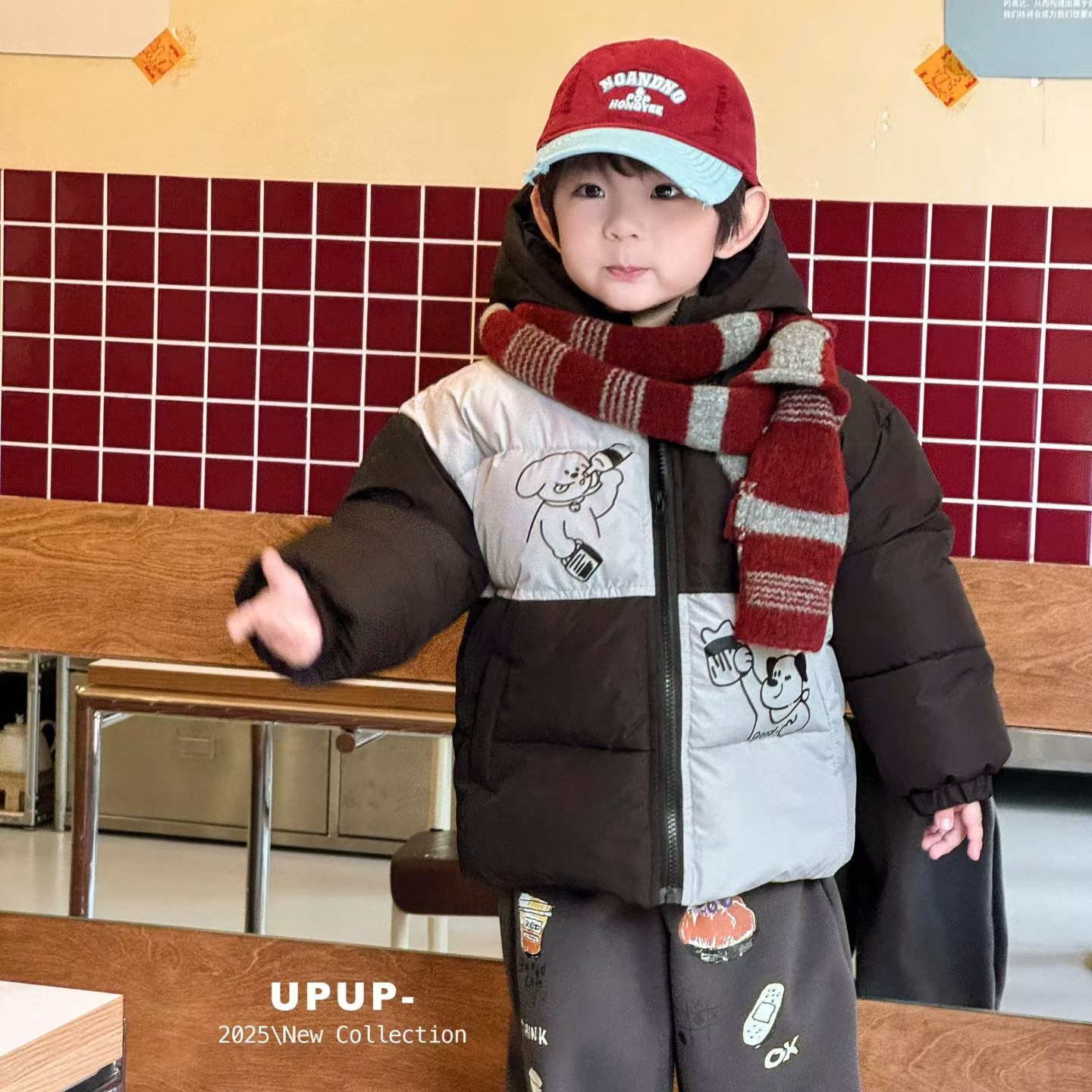 【衣乐】拼色狗狗中长款加厚棉服外套拉通可爱超厚休闲百搭