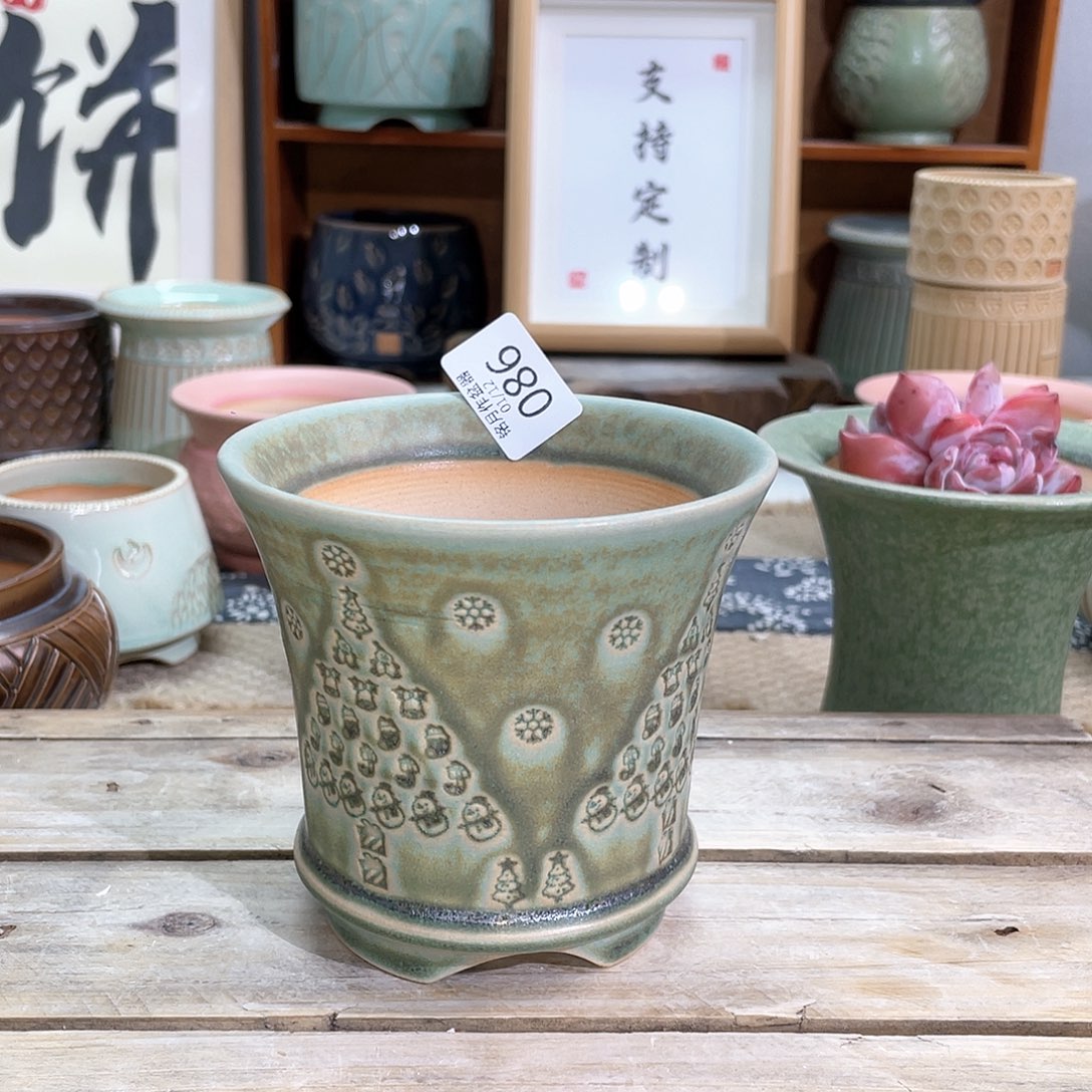 多肉陶瓷 086 内口8 cm