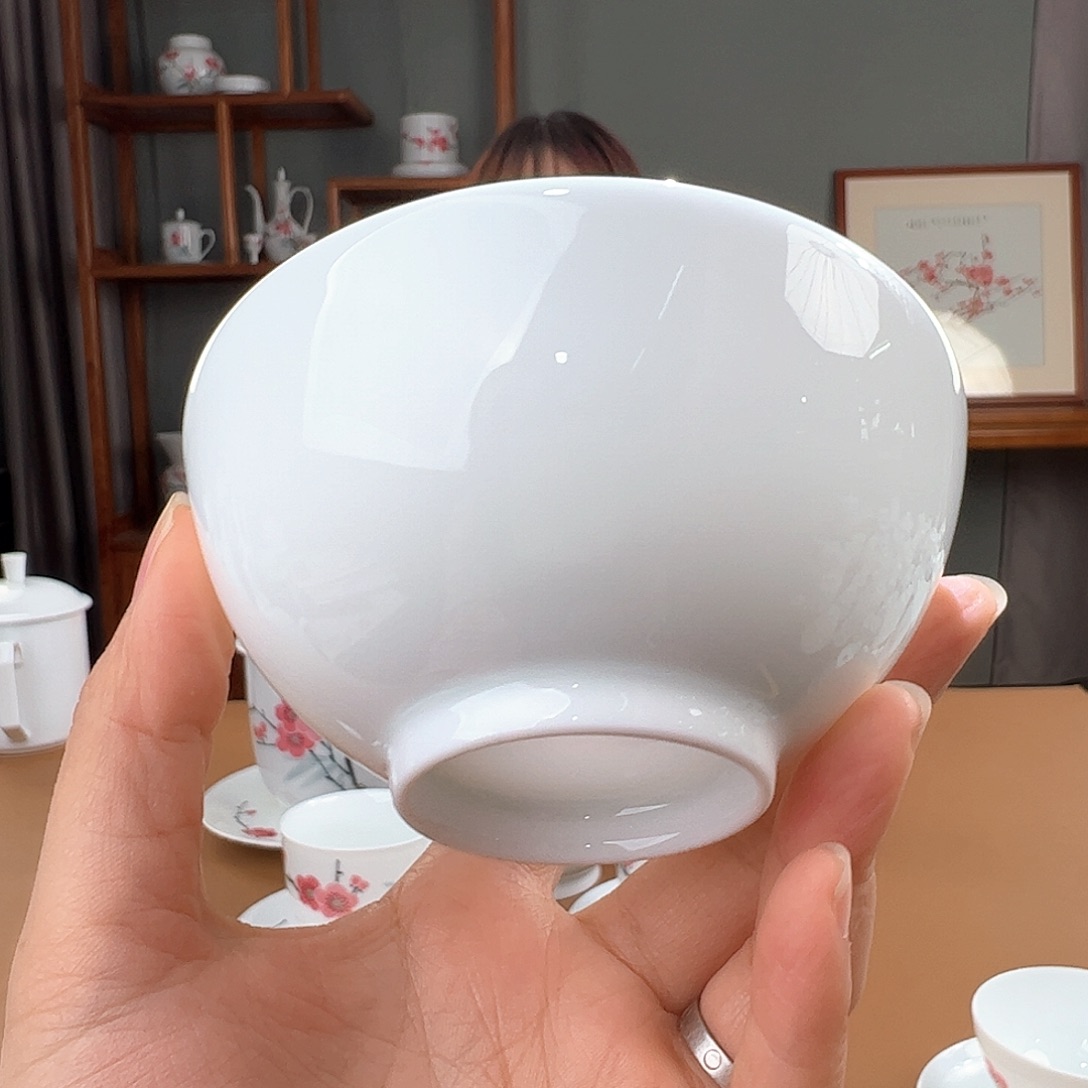 滑石子素胎普洱杯