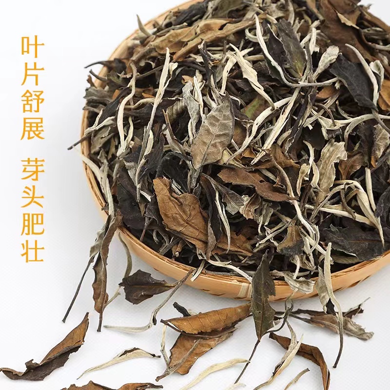 （铜箐河白茶）云南大叶种月光白茶 白茶散料