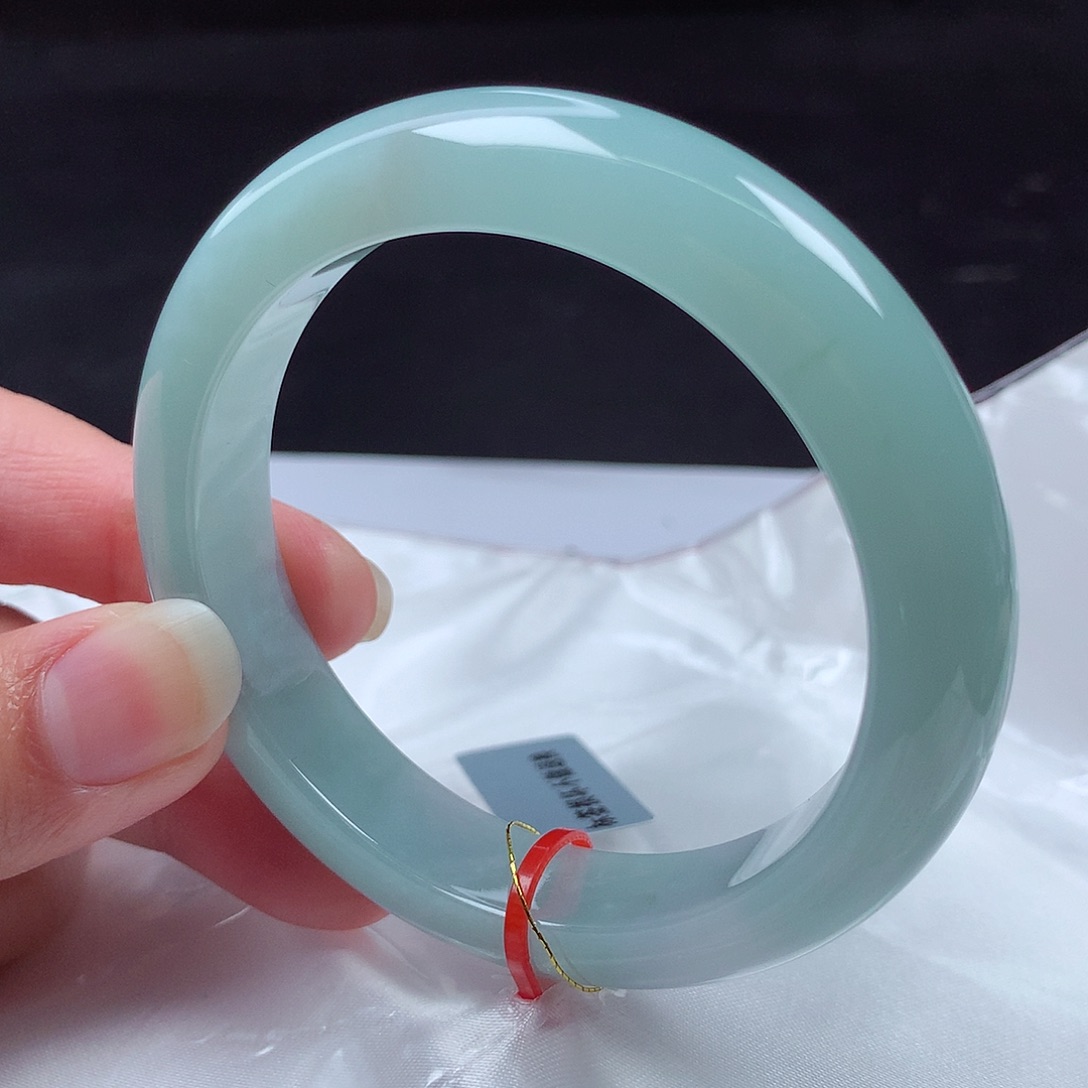 翡翠未镶嵌手镯56圈m113449