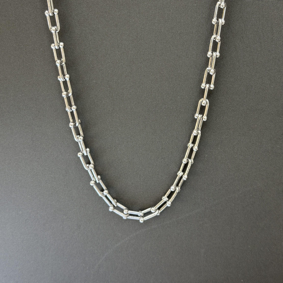 铂金Pt950王一博同款项链U型马蹄男潮轻奢小众设计85.65