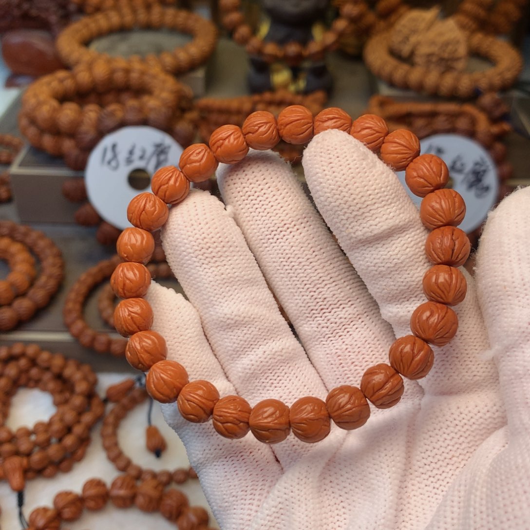 w***k手串桃核秦岭龙纹