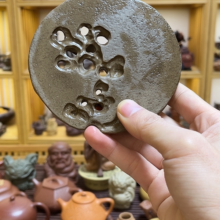 小***哥紫砂茶壶紫砂全手工太湖石壶承杯垫