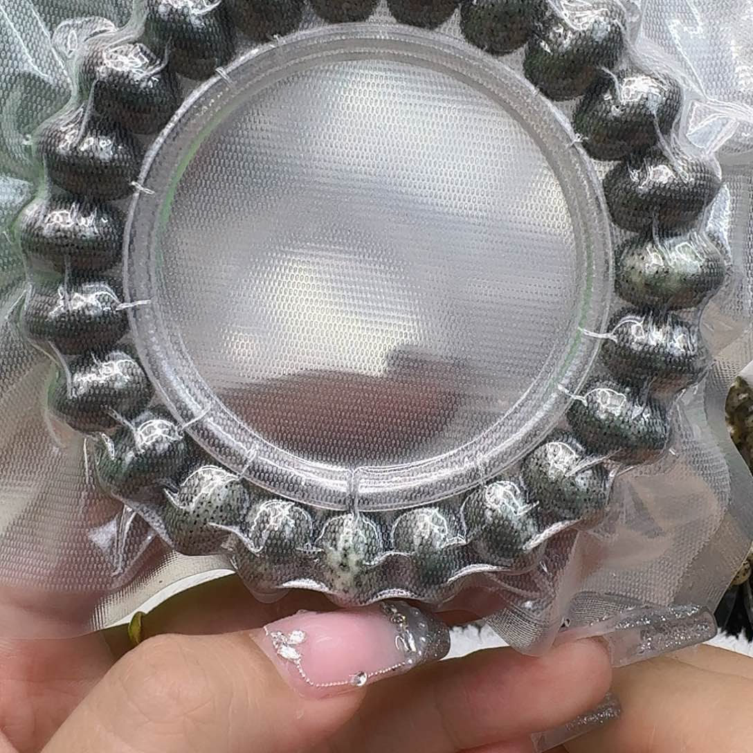 星月菩提手串95高端绿星月菩提15苹果单圈