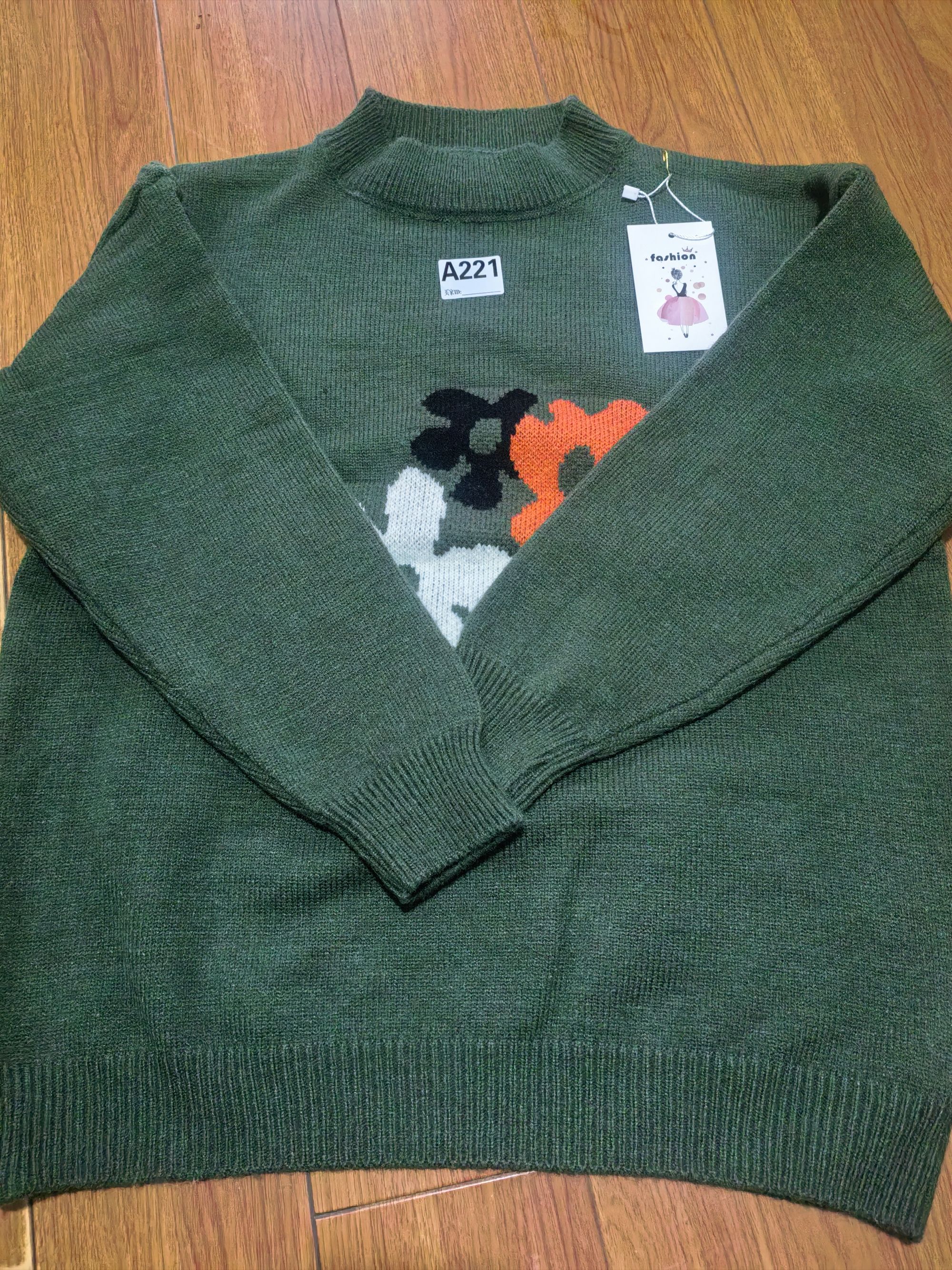 221新款冬毛衣半高领百搭时尚套头针织衫休闲长袖女