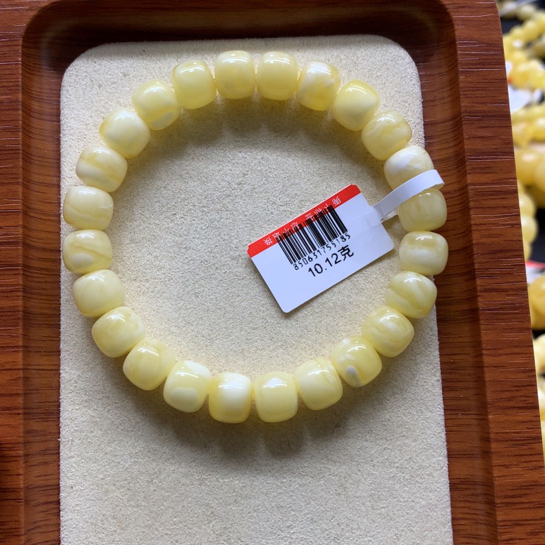 蜜蜡手链未镶嵌烨蜜蜡