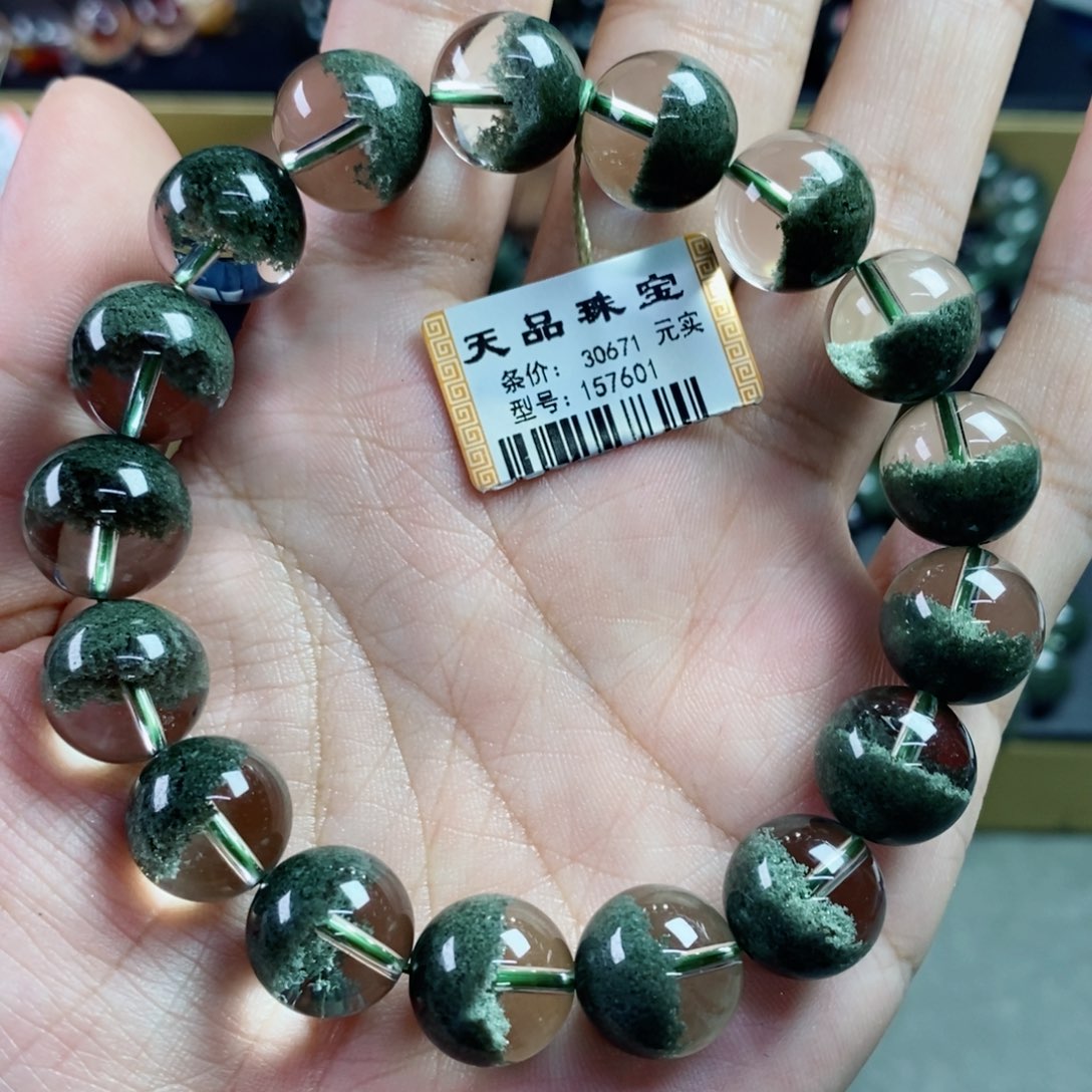 水晶手串未镶嵌绿幽灵157601