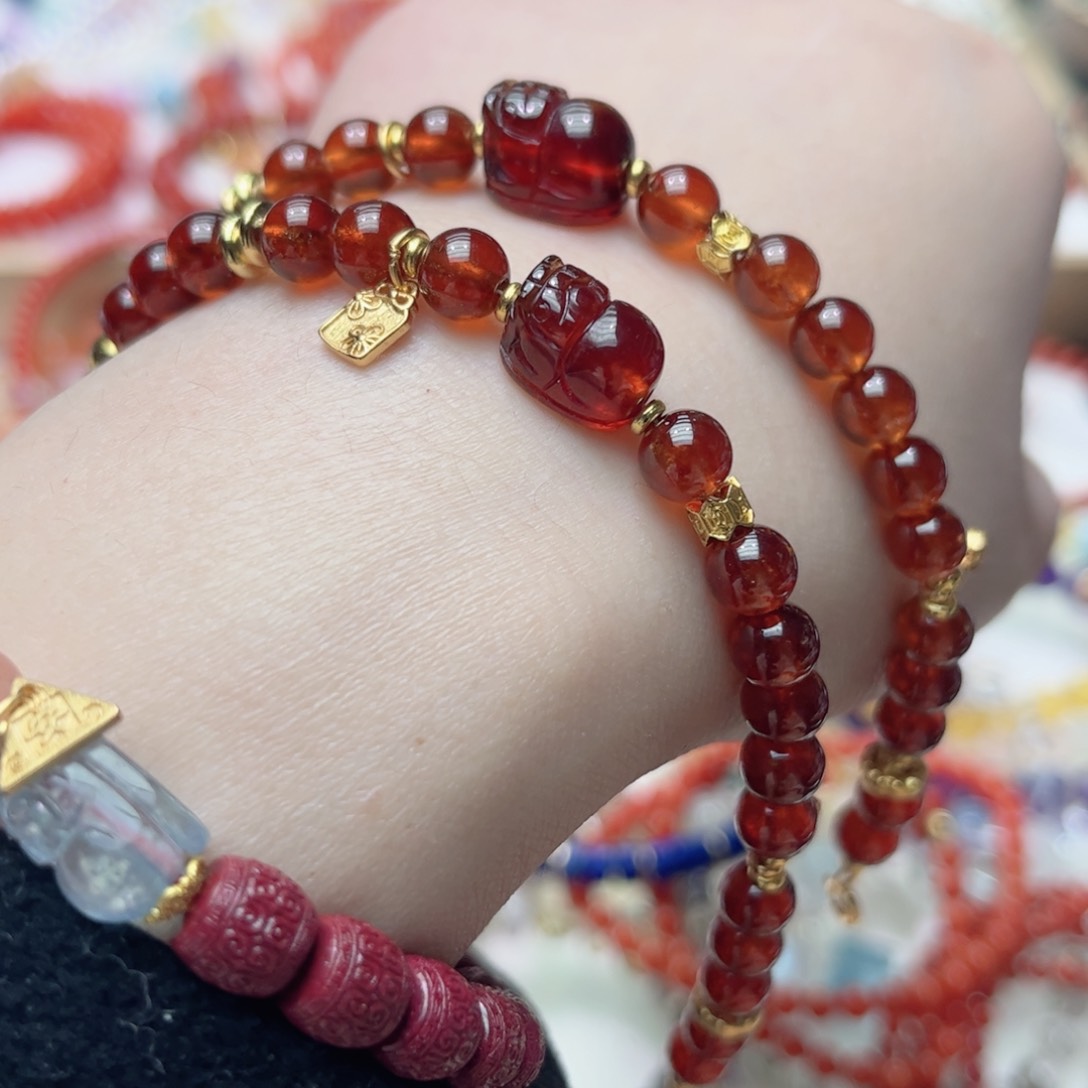 未镶嵌手链水晶石榴石手链