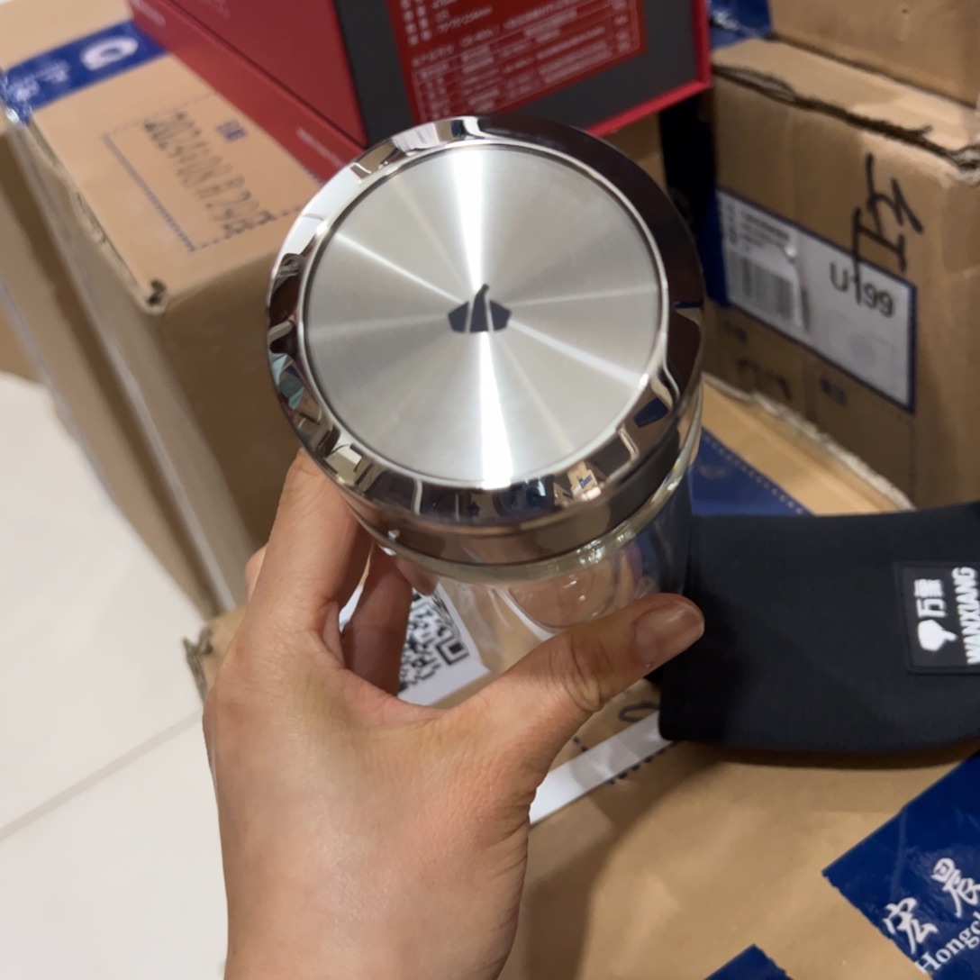 U48本色单层烫手玻璃杯460杯套