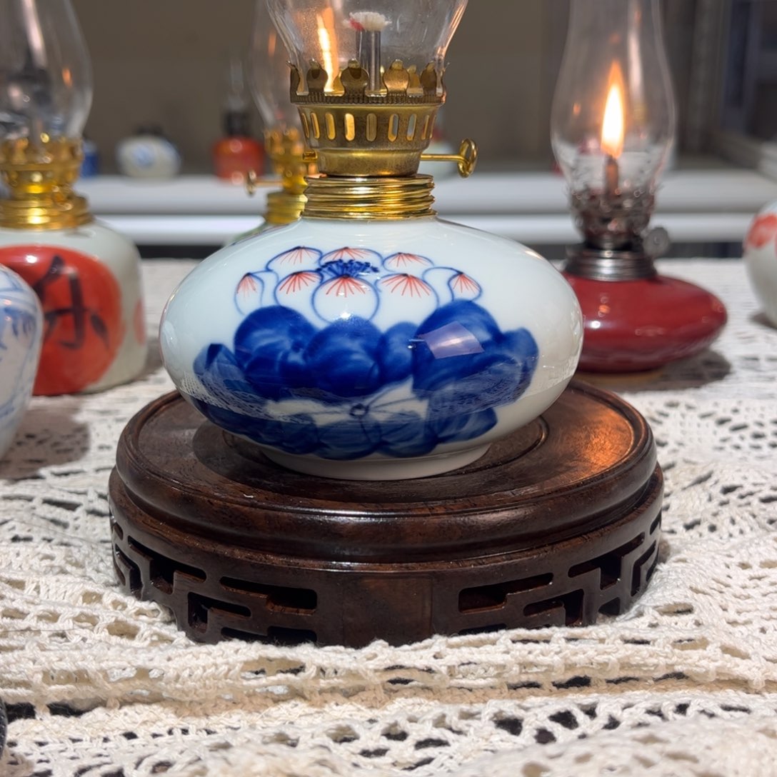 摆件景德镇陶瓷香薰灯