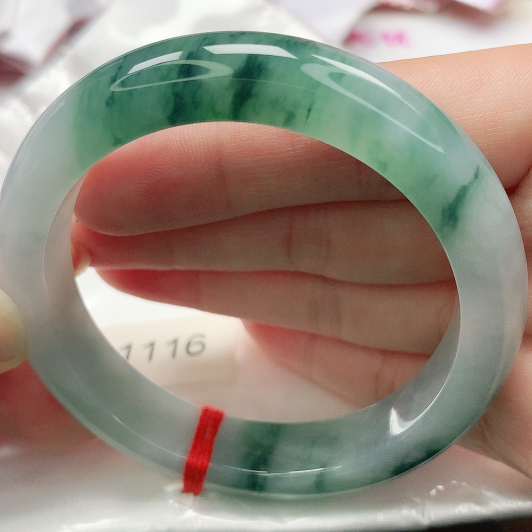 翡翠未镶嵌手镯缅甸天然A货翡翠