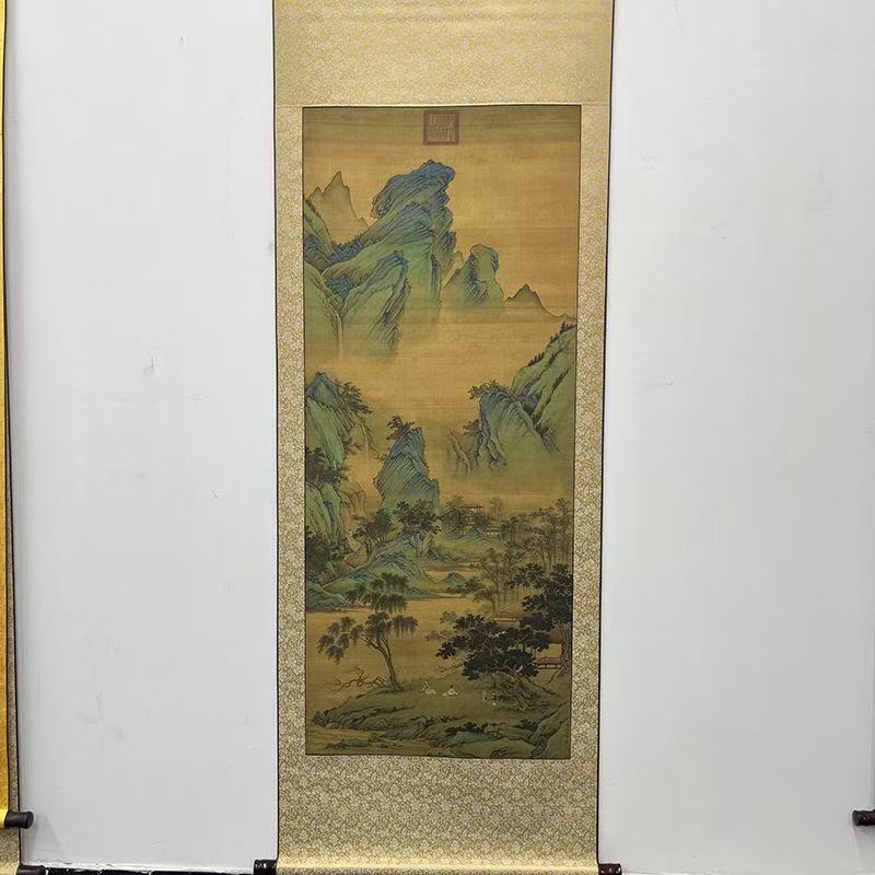 《春山吟赏》竖版现在国风装饰画