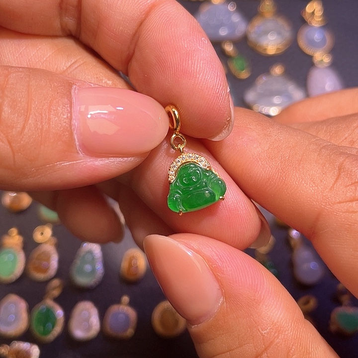 翡翠银S925镶嵌颈饰