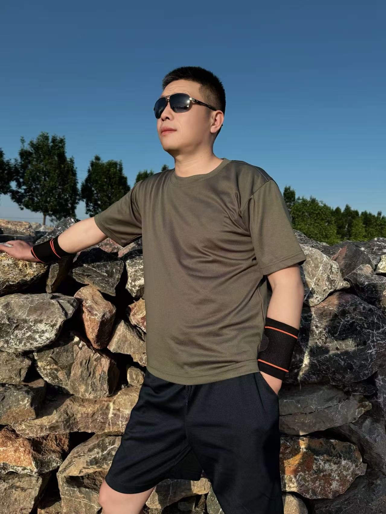 夏季短袖体能训练服套装【升级版】